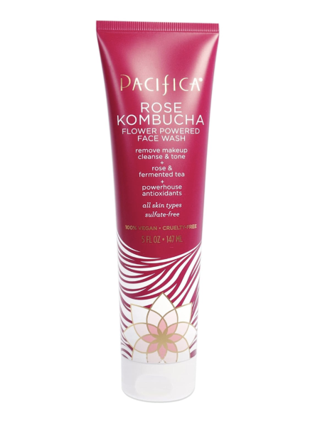 Pacifica Kombucha Flower Powered Face Wash Unisex, rose, 5 Oz